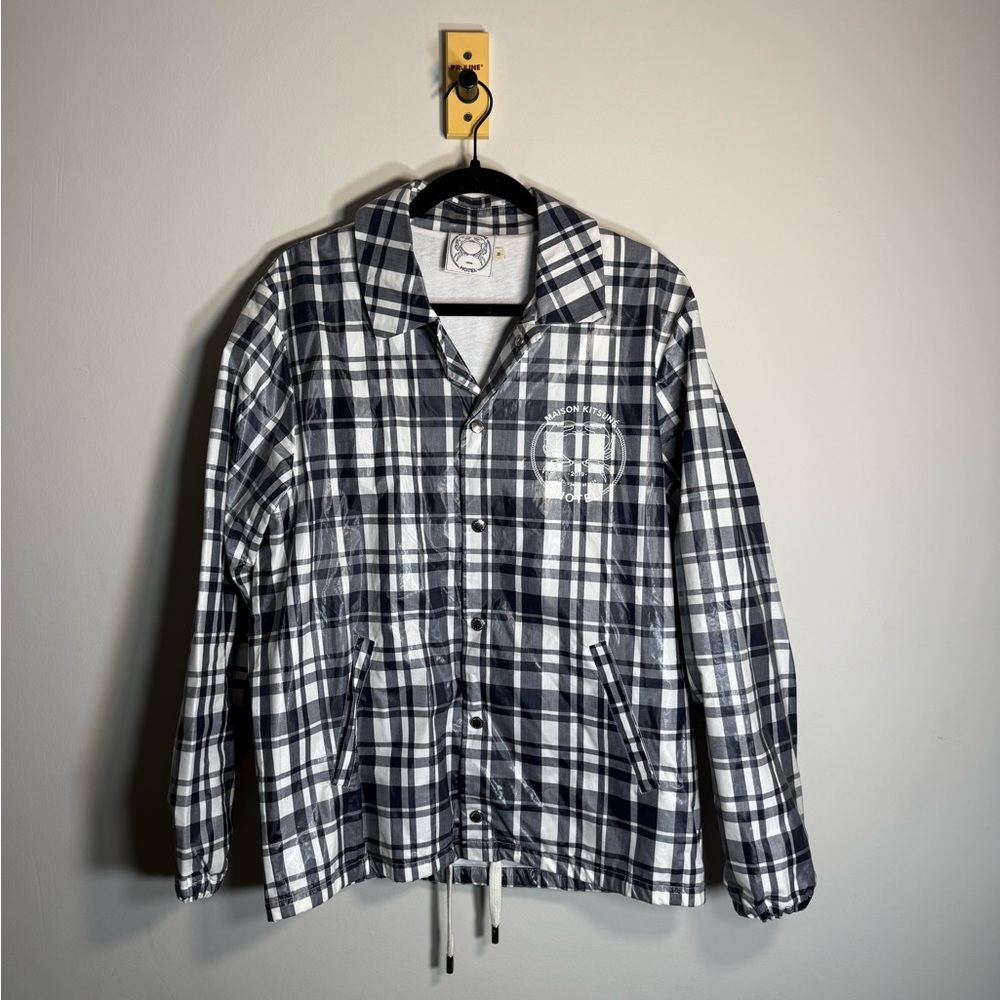 Maison Kitsune Hotel Lightweight Plaid Jacket